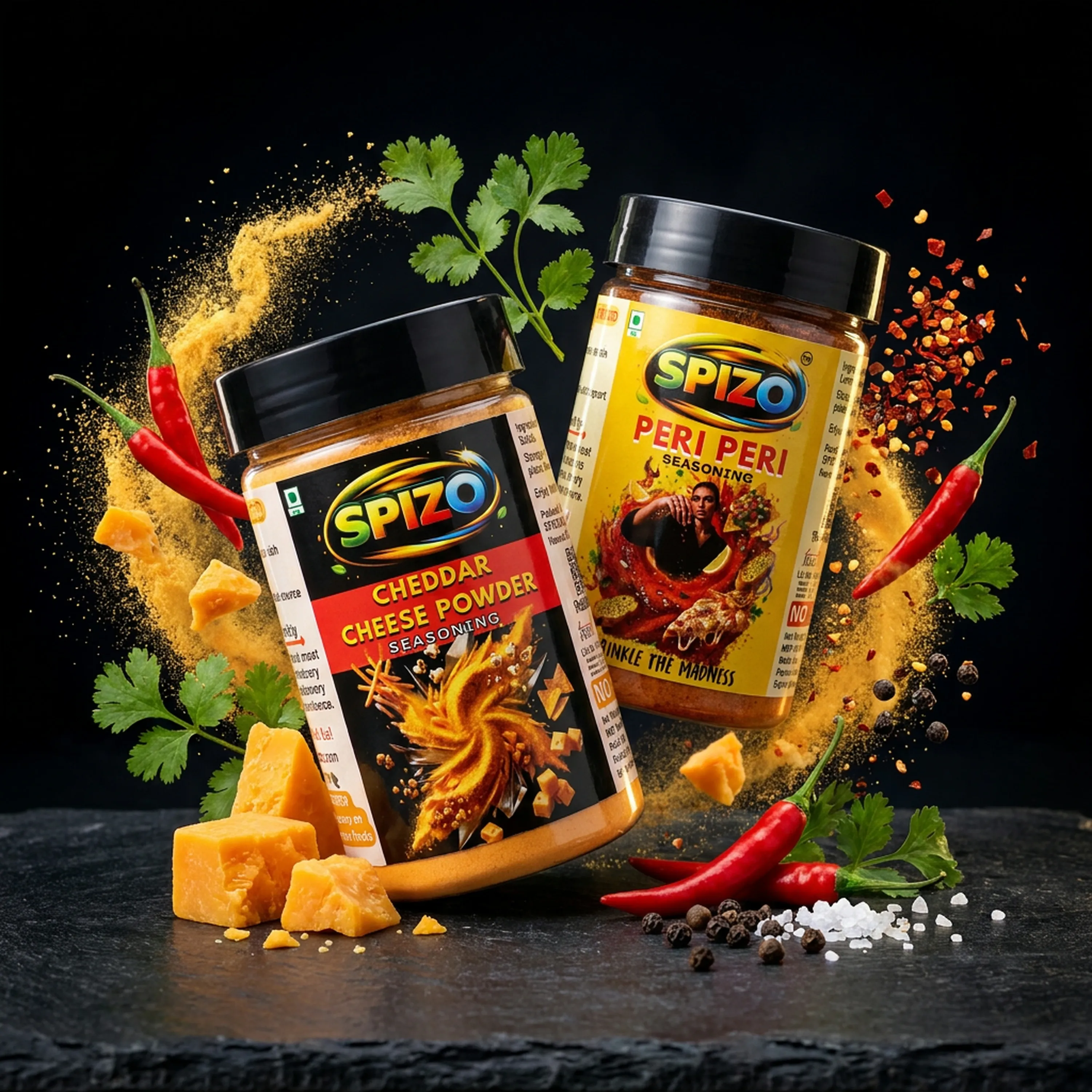 peri peri and cheese powder